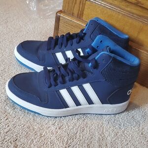 Adidas Blue High-Top Sneakers